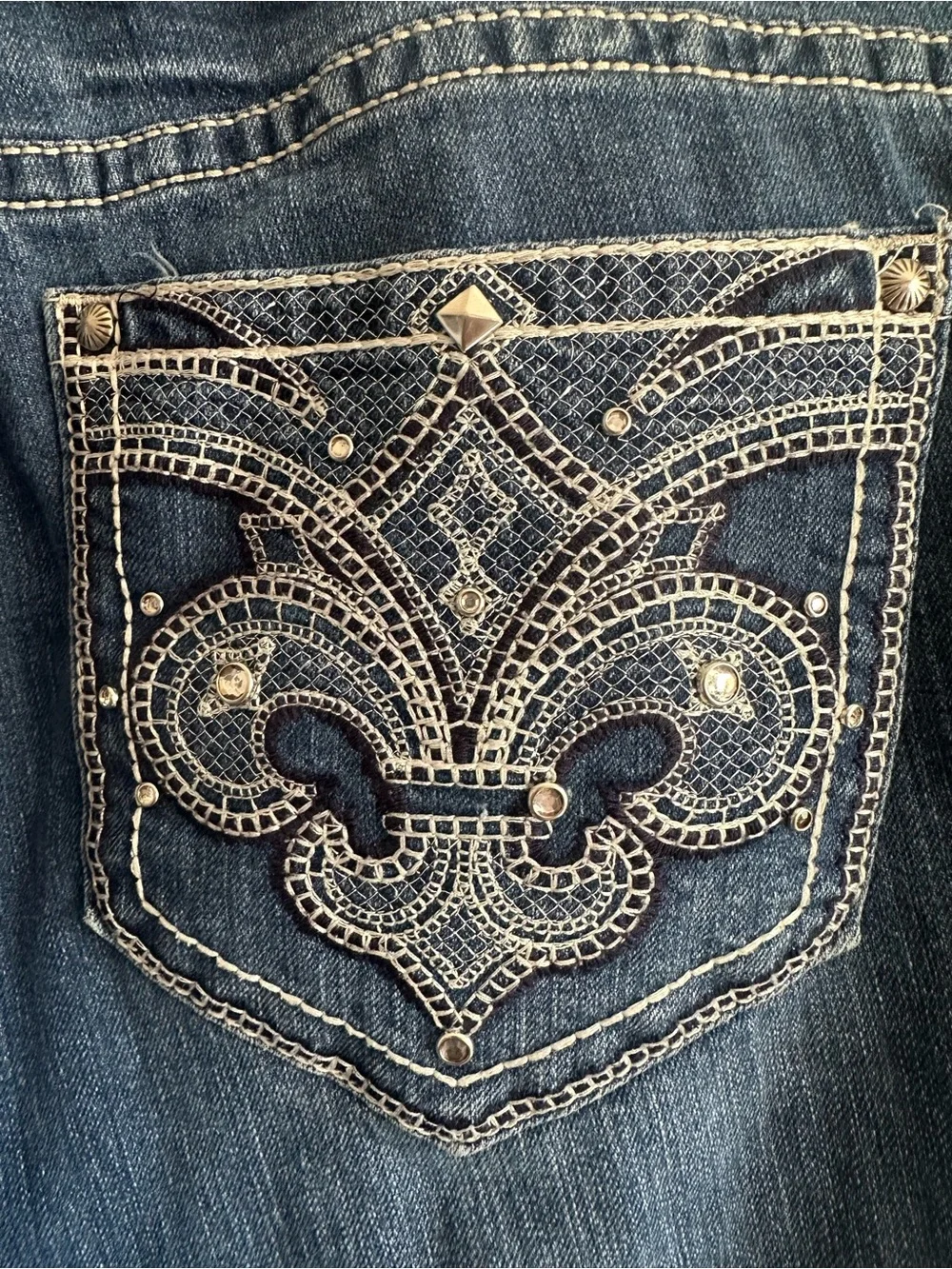Women's Dark Blue Bootcut Jeans - Comfortable Everyday Fit